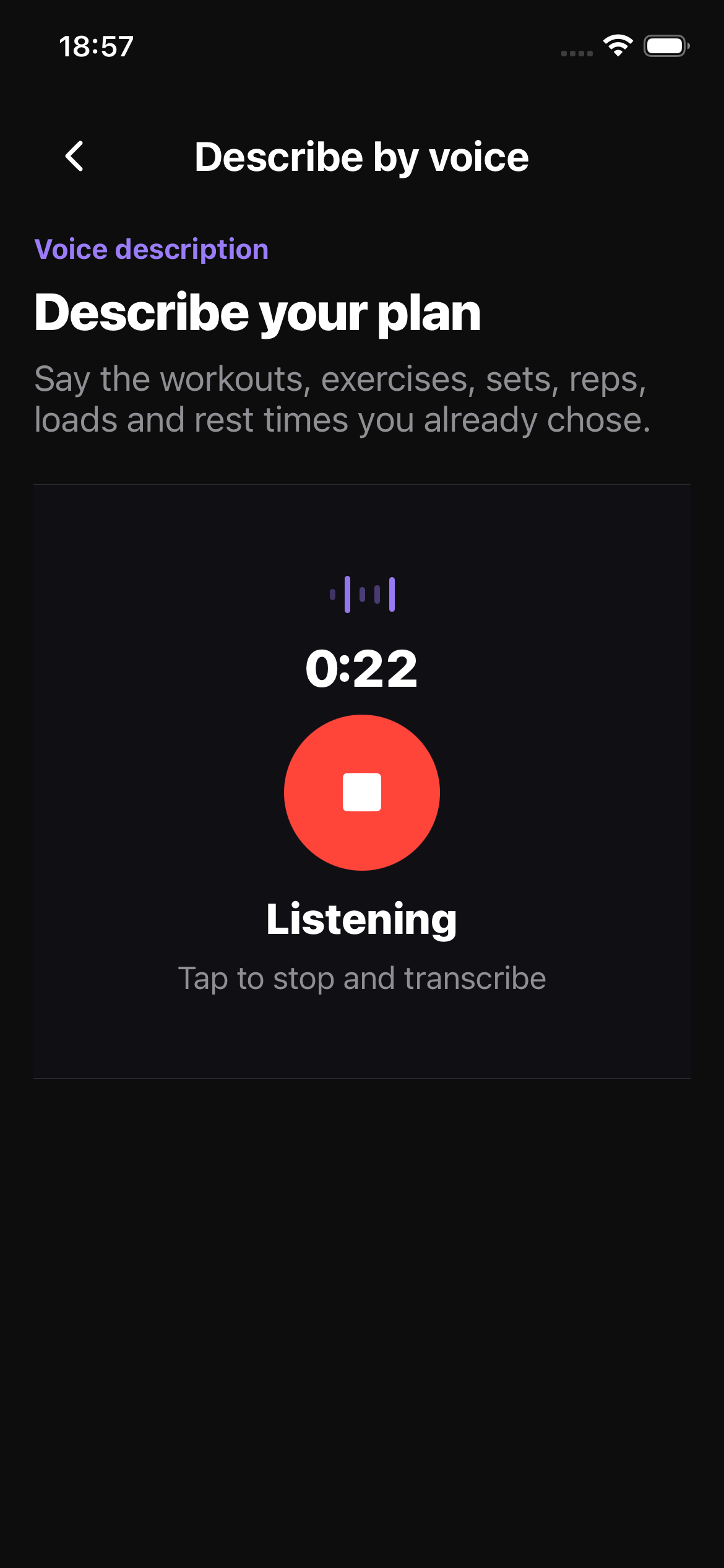 Voice workout